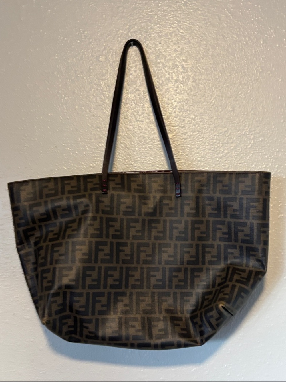 Fendi Brown Monogram Large Canvas Tote